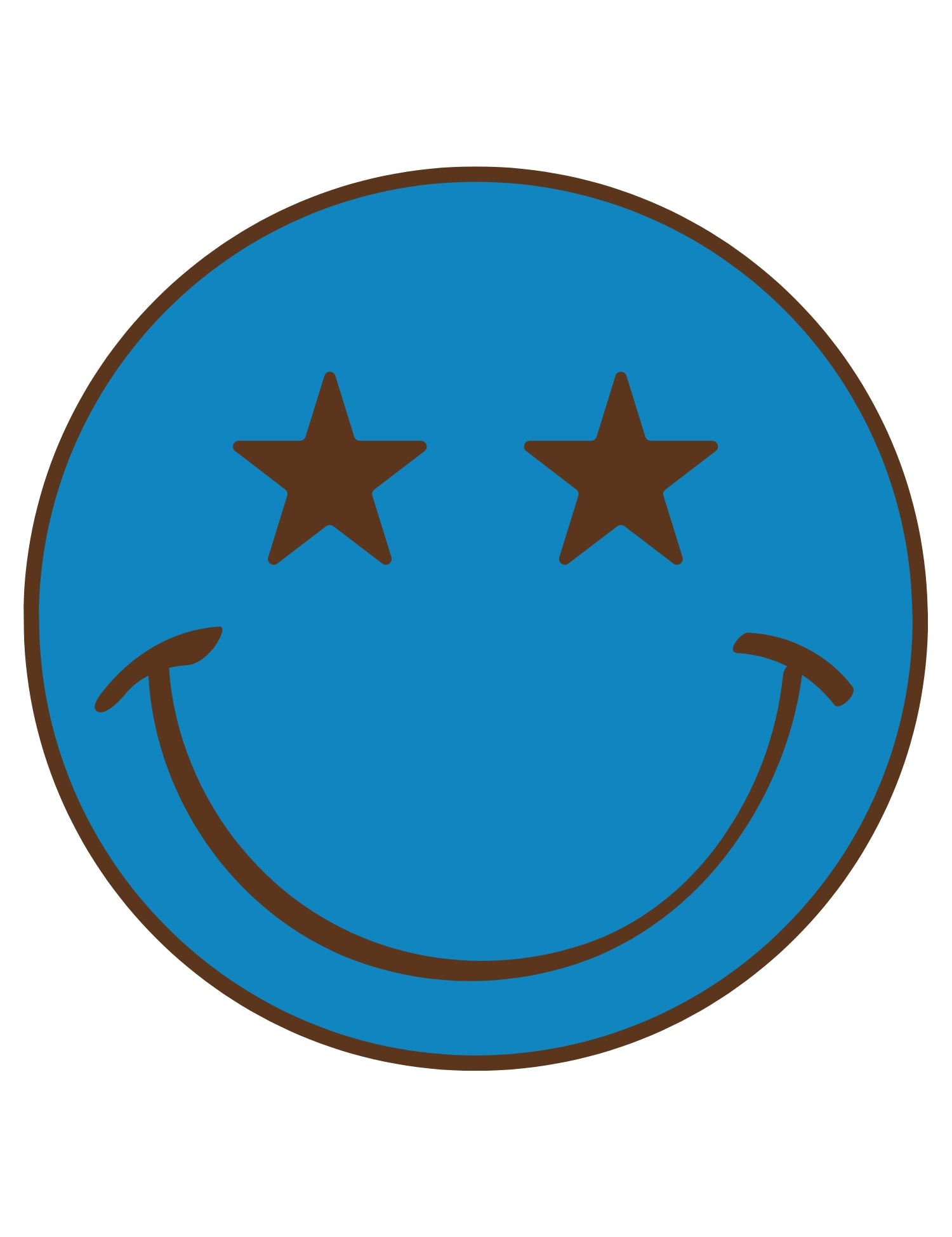 Smiley Blue – Strijktransfer