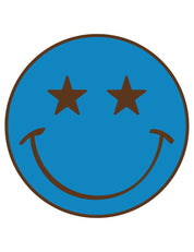 Smiley Blue – Strijktransfer
