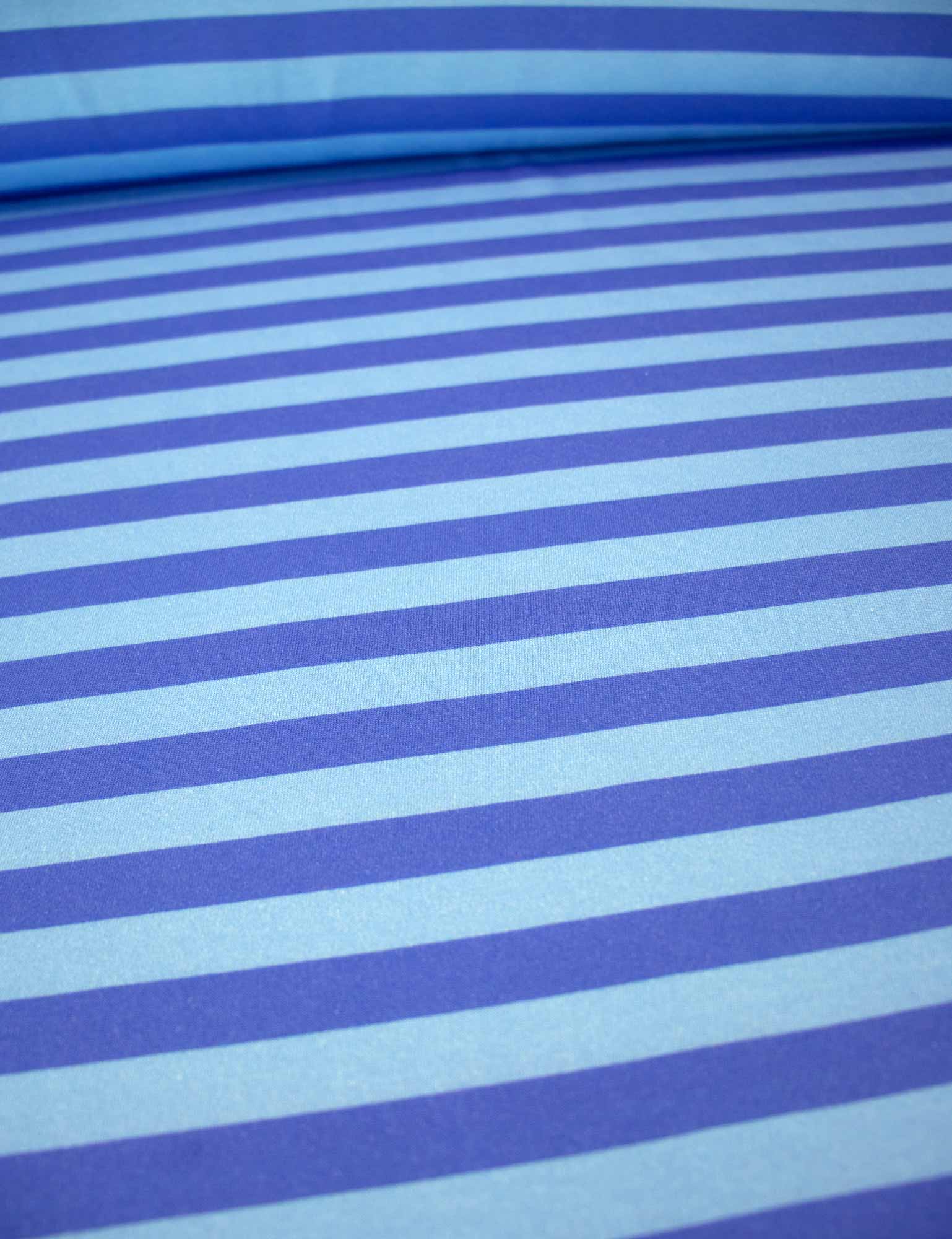 Blue Stripe | 100% cotton jersey | 170 cm wide