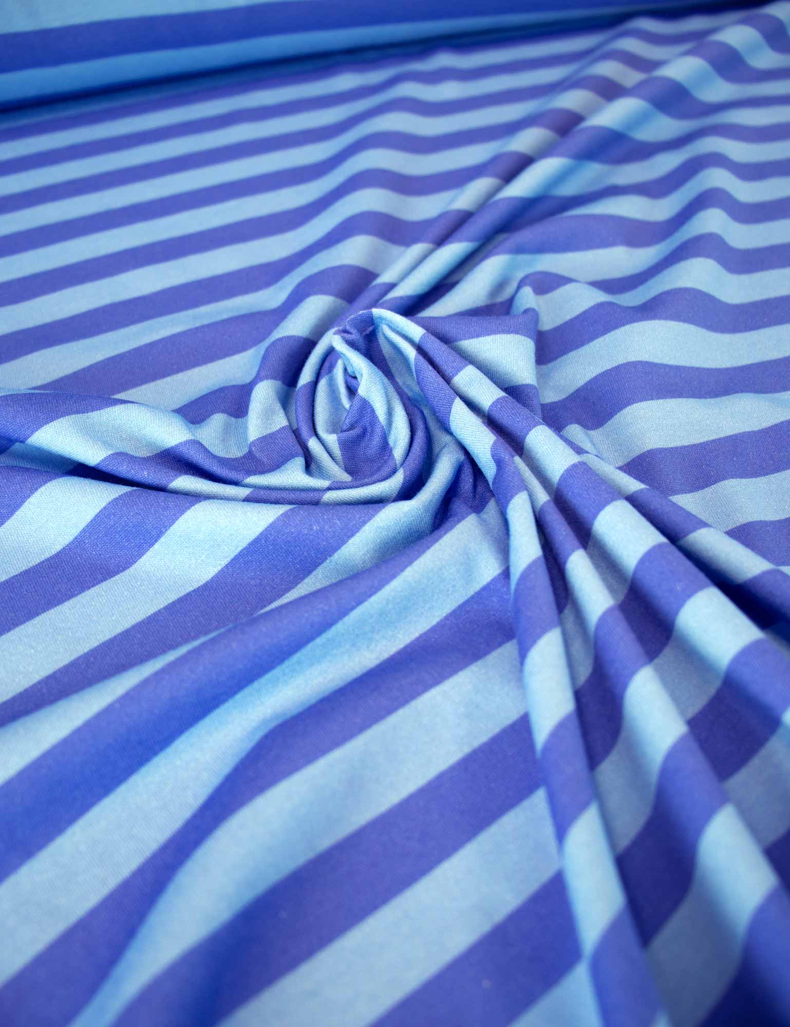 Blue Stripe | 100% cotton jersey | 170 cm wide