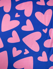 Bold Hearts - Blue | Jersey | 170 cm wide