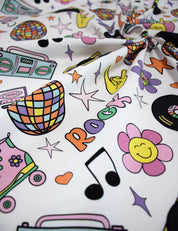 Boogie Vibes | Stretch cotton twill