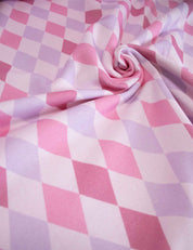 Candy Diamonds | 100% cotton French Terry | 170 cm wide