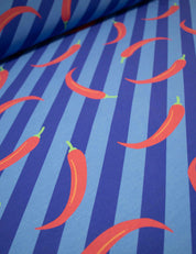 Chili Pop Blue | French Terry | 170 cm wide