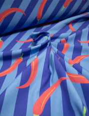 Chili Pop Blue | French Terry | 170 cm wide