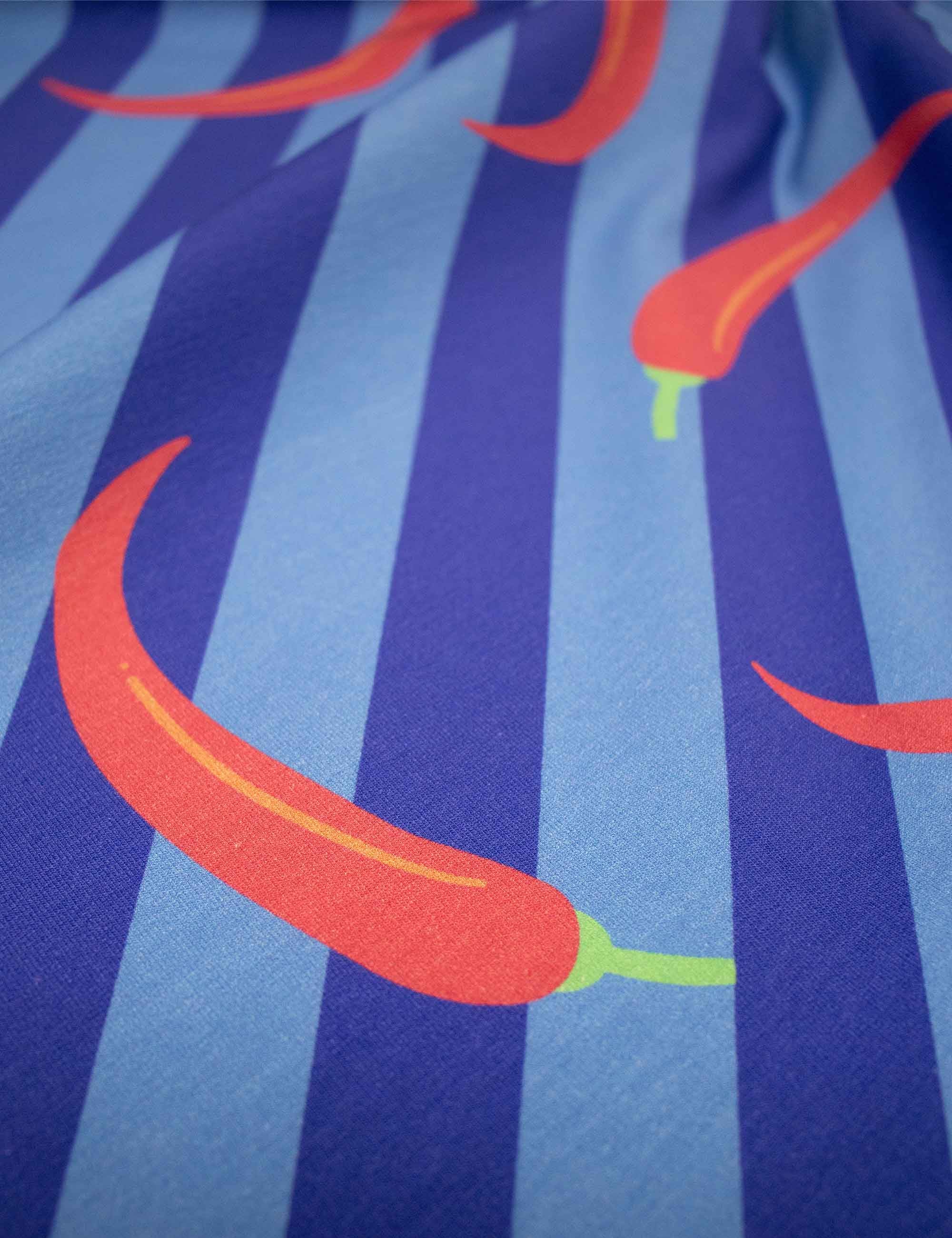 Chili Pop Blue | French Terry | 170 cm wide
