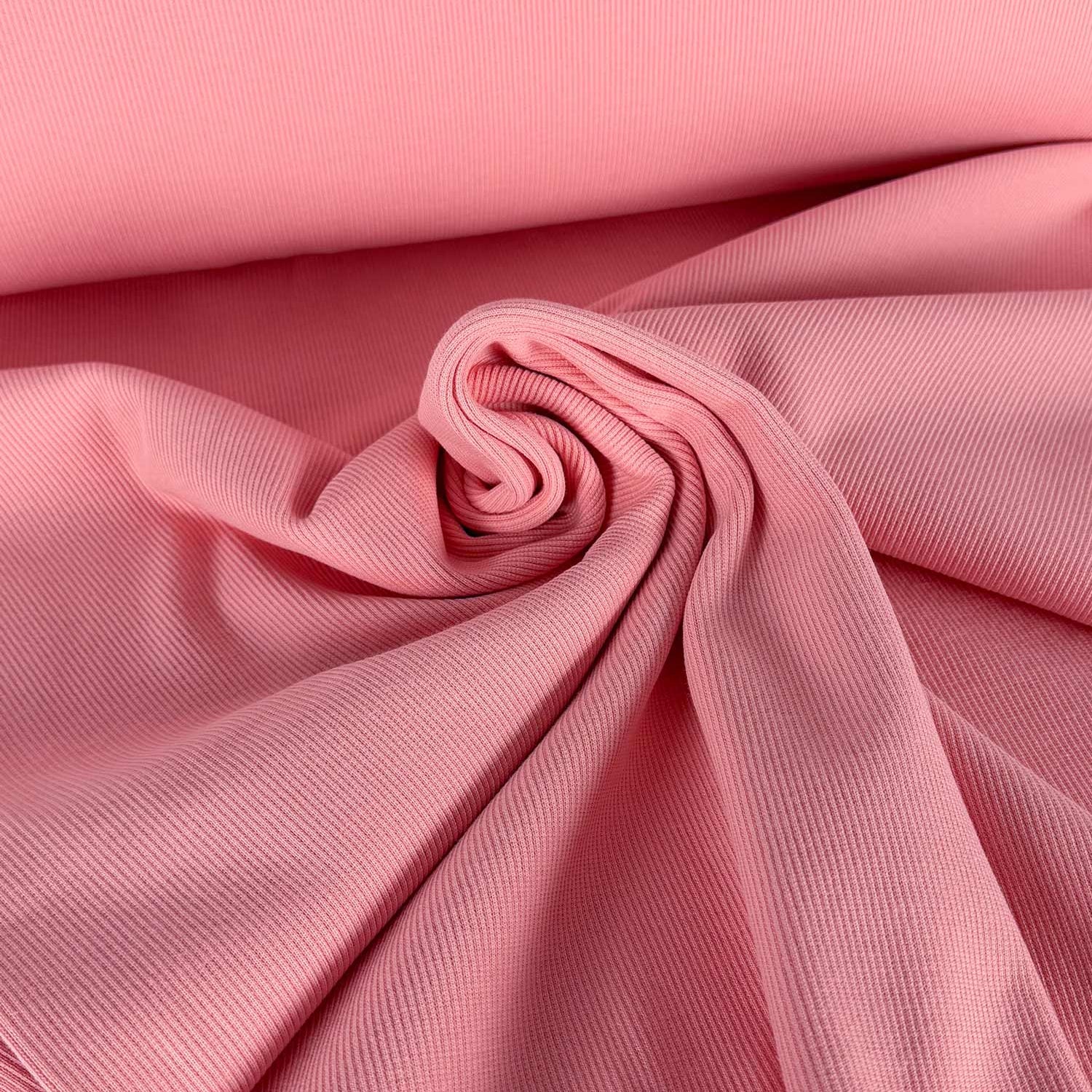 Clay Pink – 2x1 Rib Boordstof – 125 cm breed