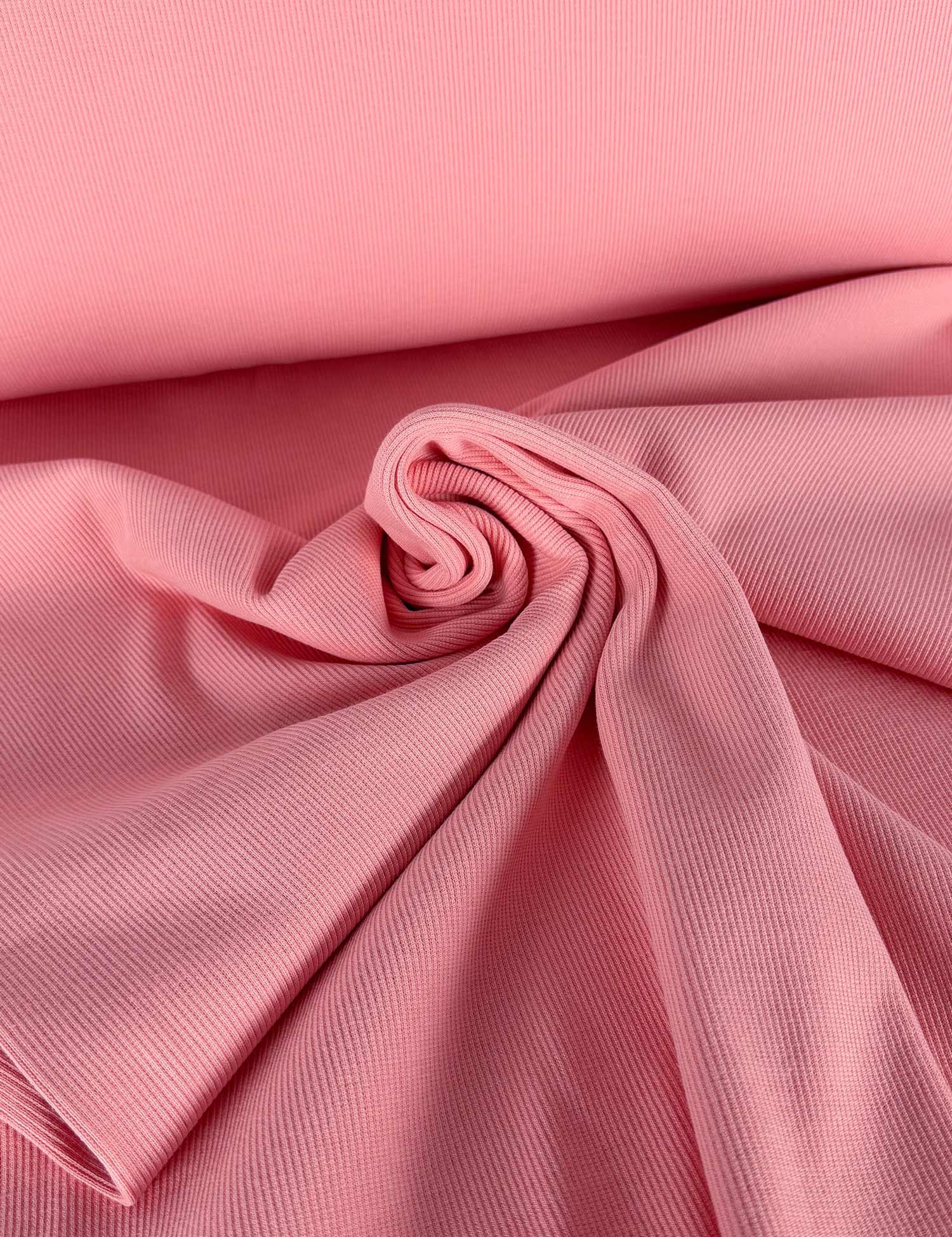 Clay Pink – 2x1 Rib Boordstof – 125 cm breed