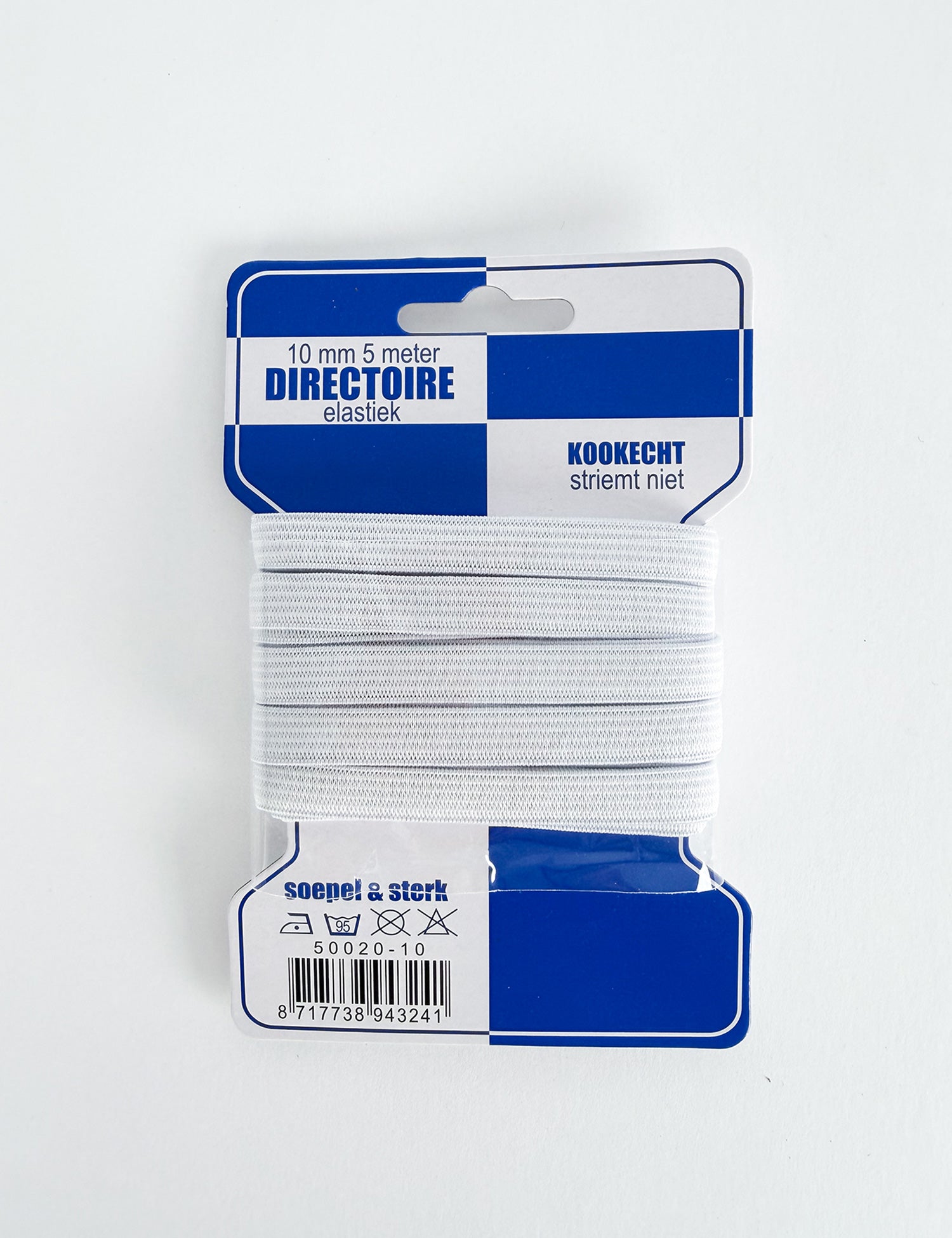 Elastiek wit 10 mm - 5m