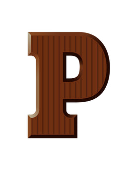 Chocolade letters Piet – All-over transfervel