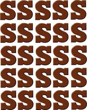 Chocolade letters Sint – All-over transfervel