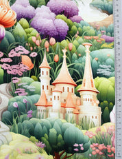 Fairy Forest Blush Valley – French Terry stof – 170 cm breed