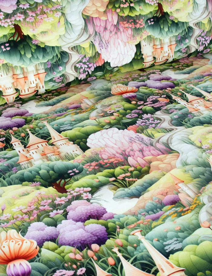 Fairy Forest Blush Valley | French Terry | 170 cm wide