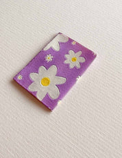 Flowers Lilac | Woven sew-in label