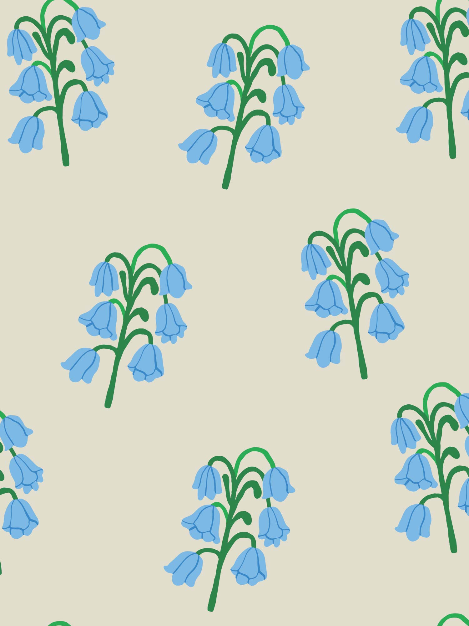 Frosted Bells | 100% cotton French Terry | 170 cm wide