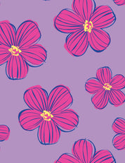 Funky Florals Lila | French Terry | 170 cm wide