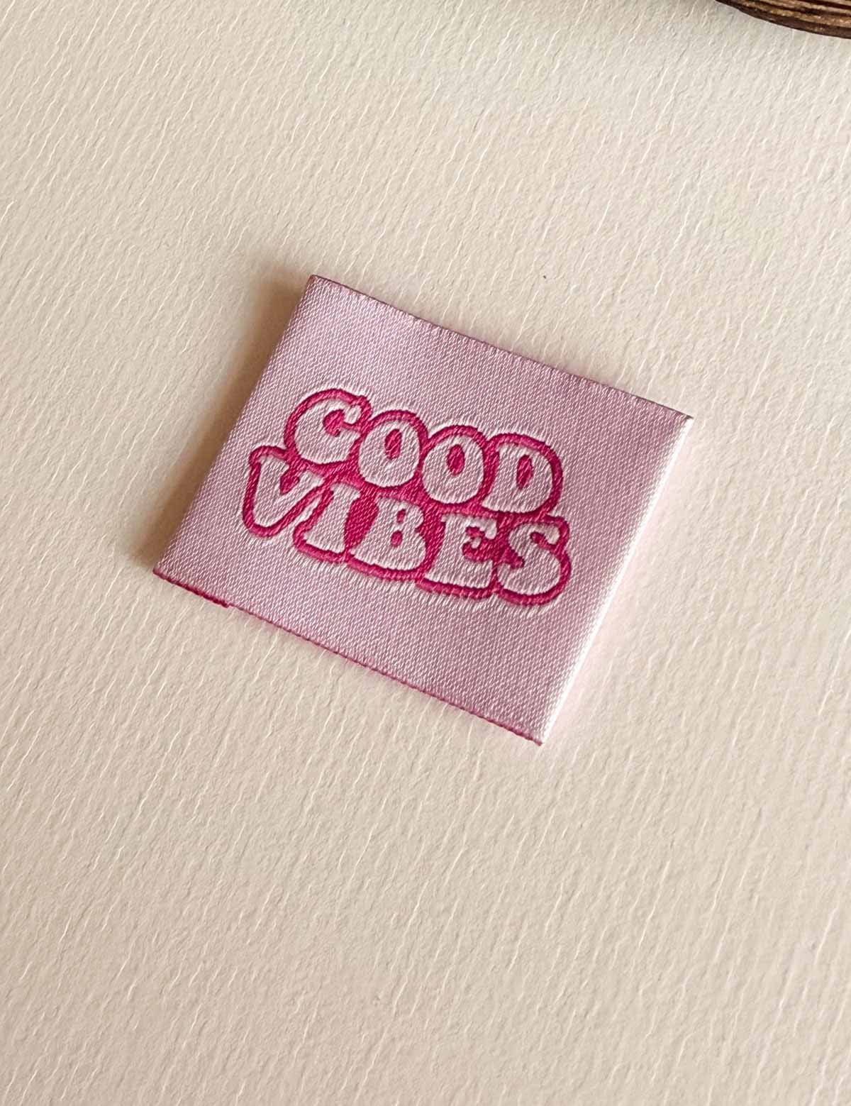 Good Vibes | Woven sew-in label