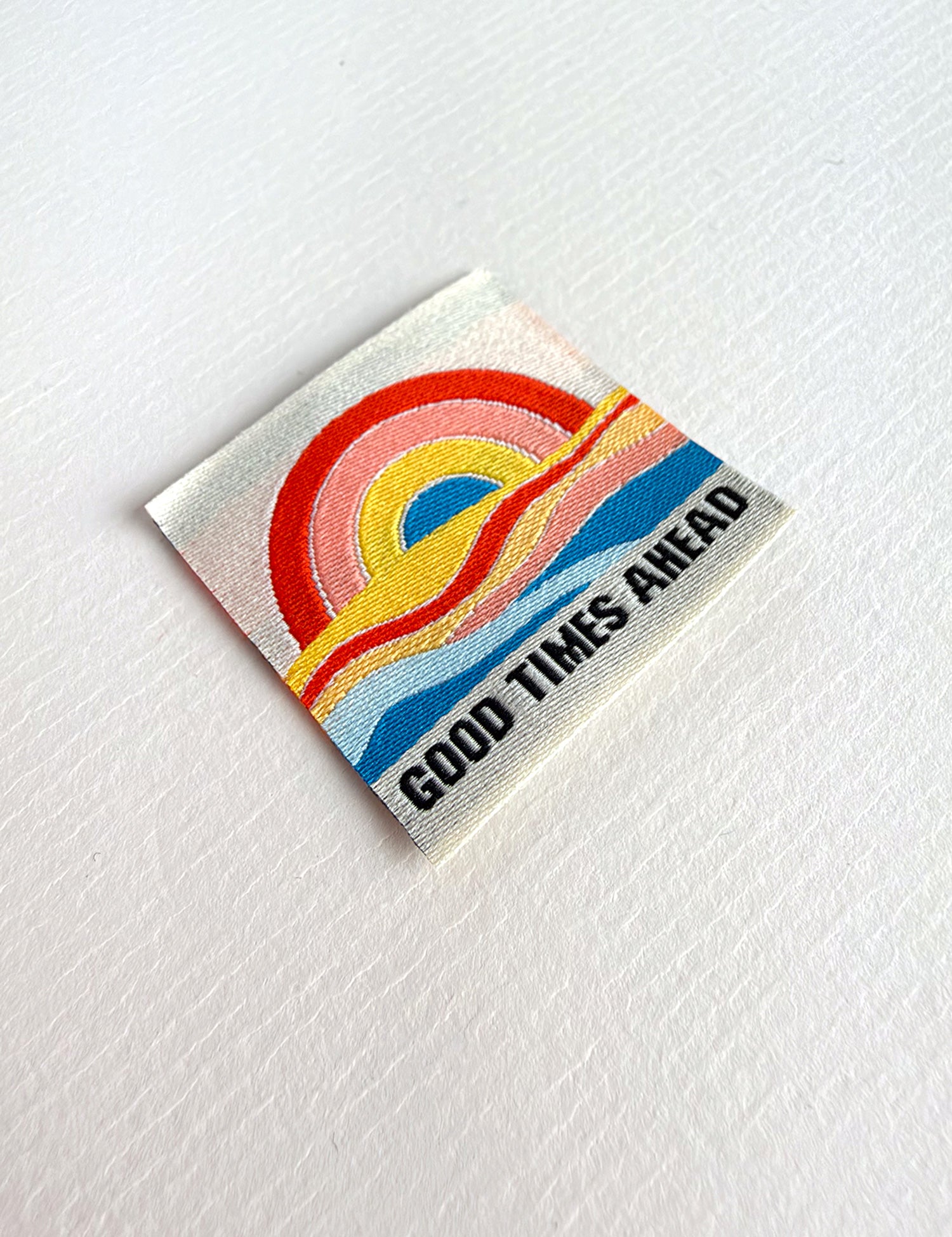 Good Times Ahead | Geweven naailabel