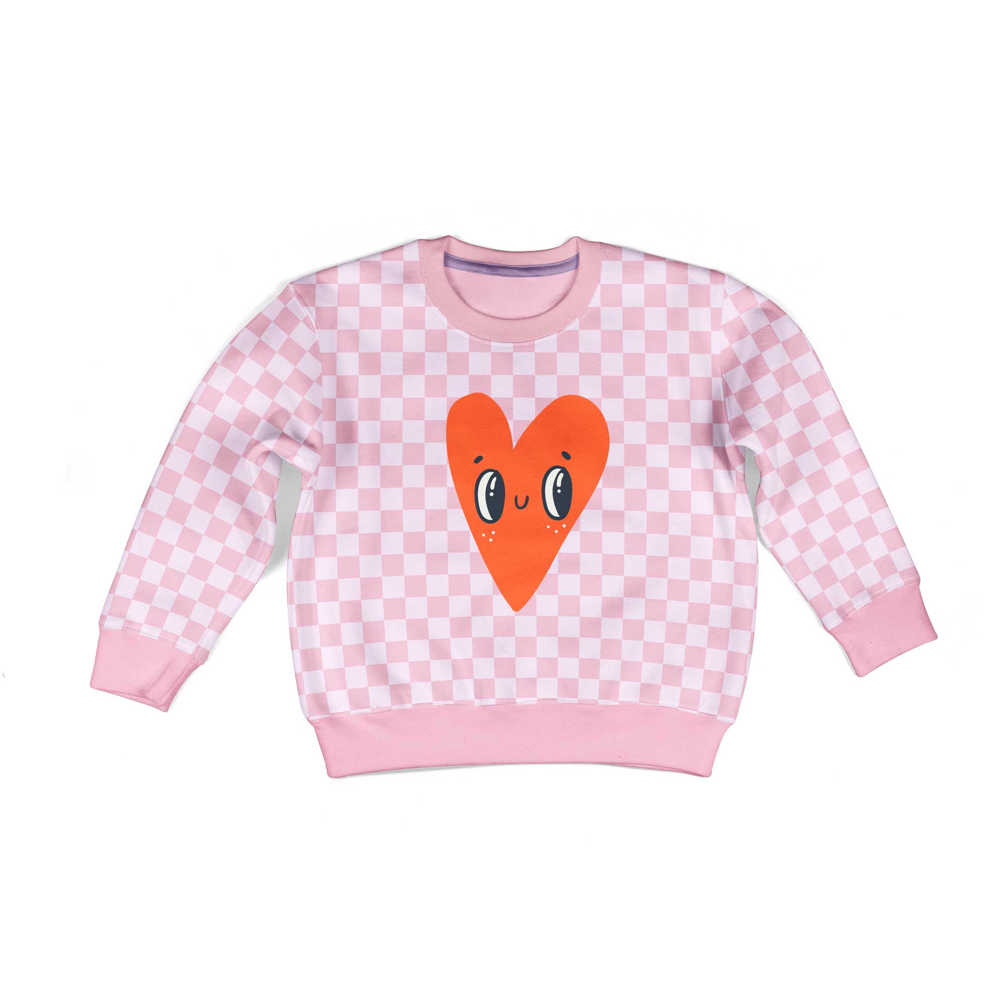 Happy Heart – Strijktransfer – op een trui