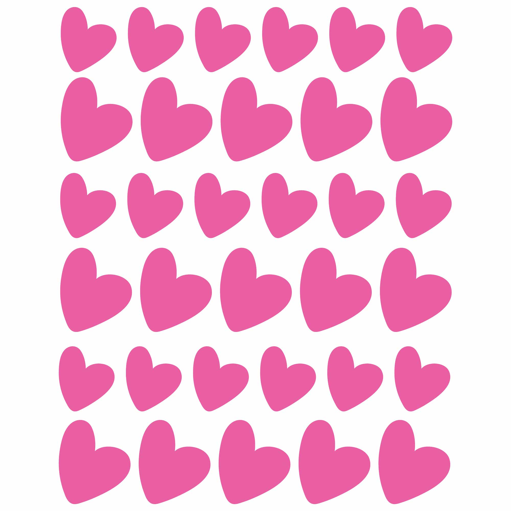 Pink Hearts – All-over transfervel