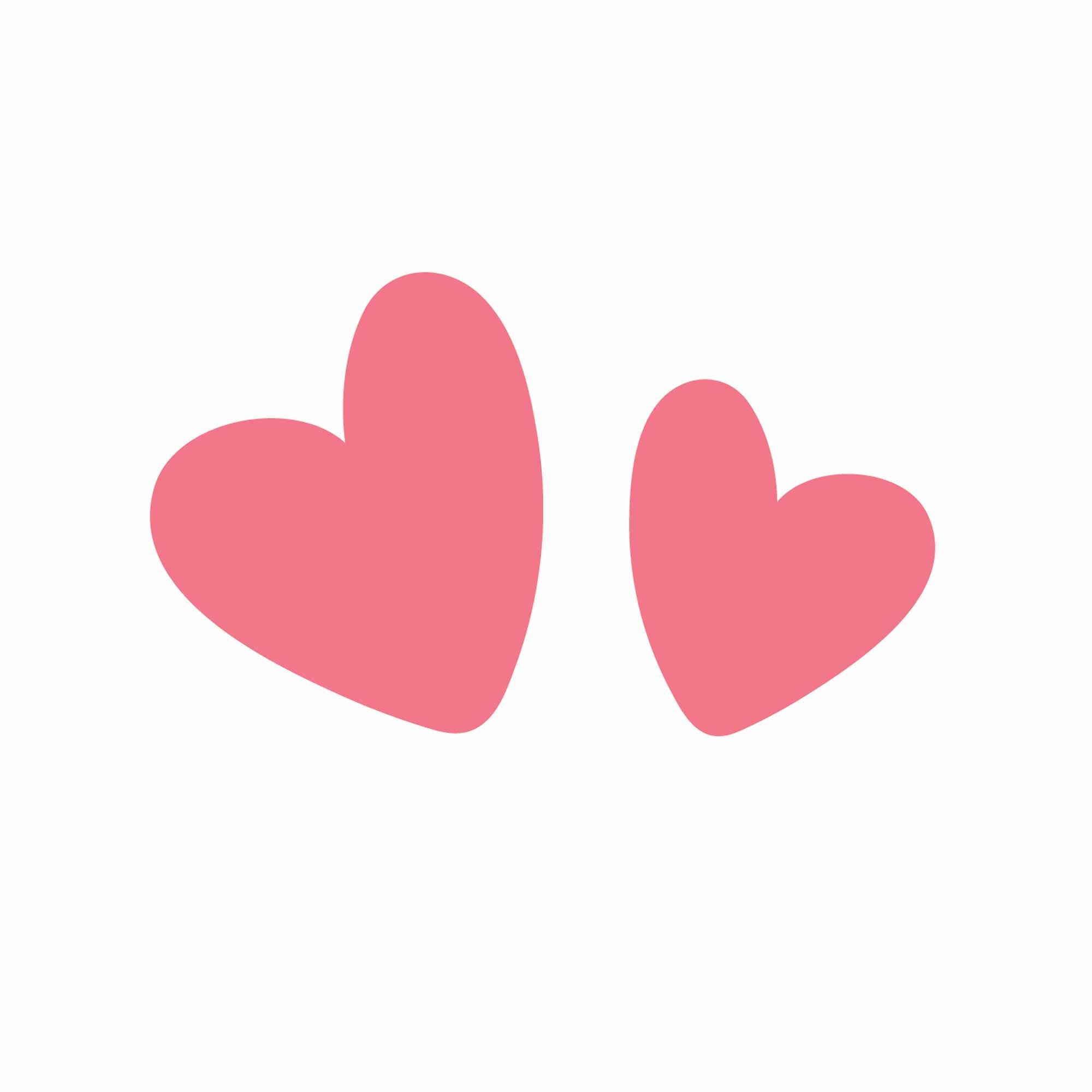 Peach Hearts – All-over transfervel