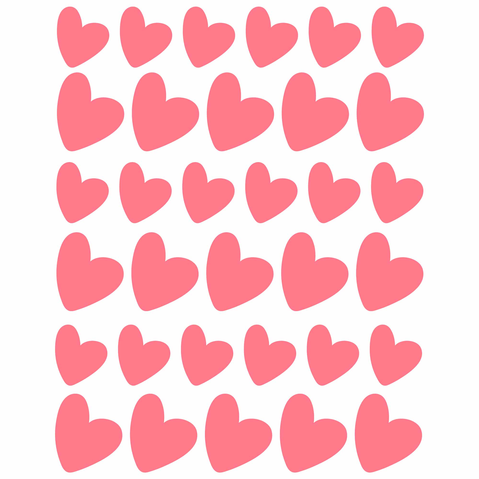 Peach Hearts – All-over transfervel