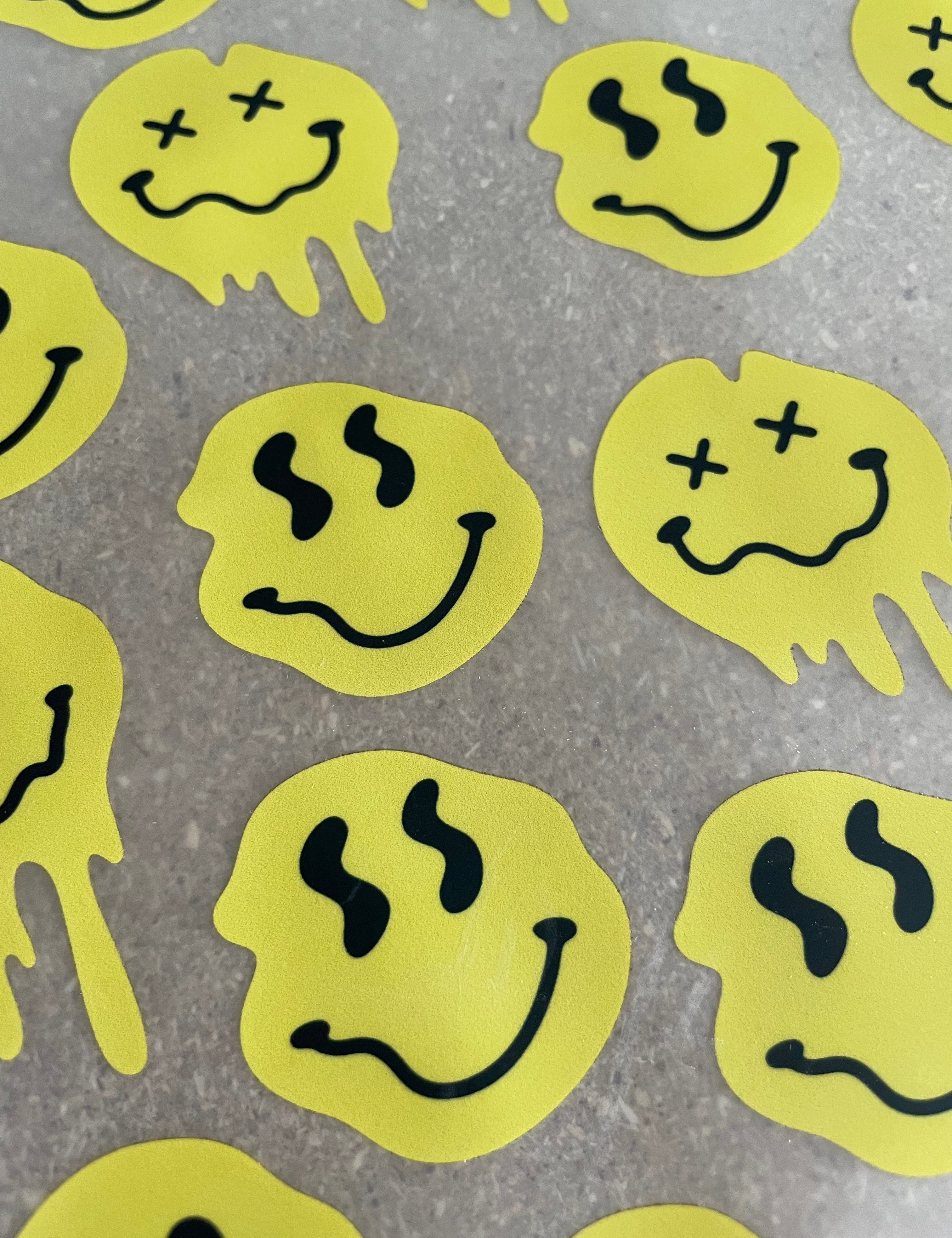 Drip Smileys – All-over transfervel