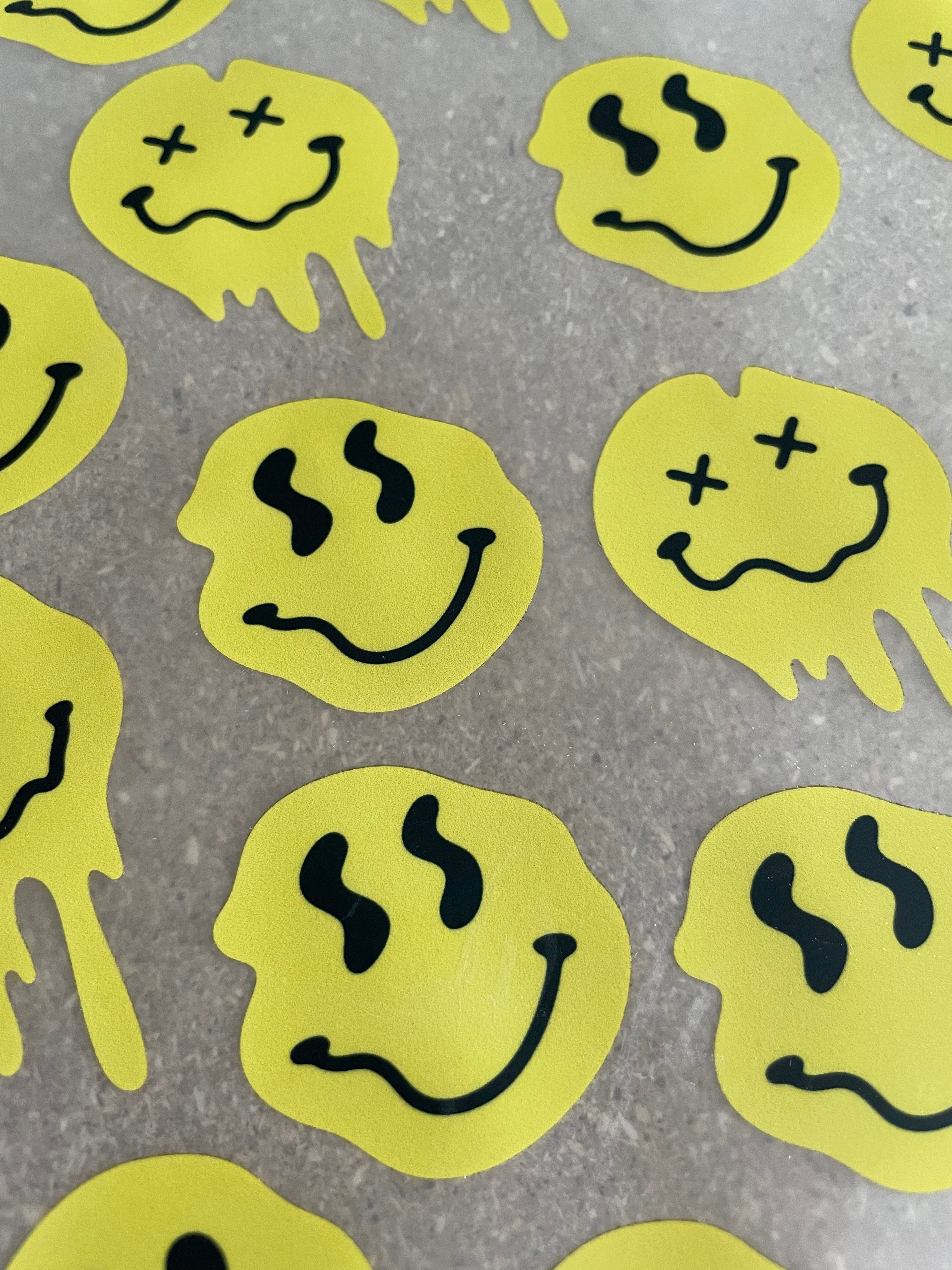 Drip Smileys – All-over transfervel