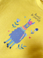 Be Wild Be Yourself - Funny Lama – Strijktransfer