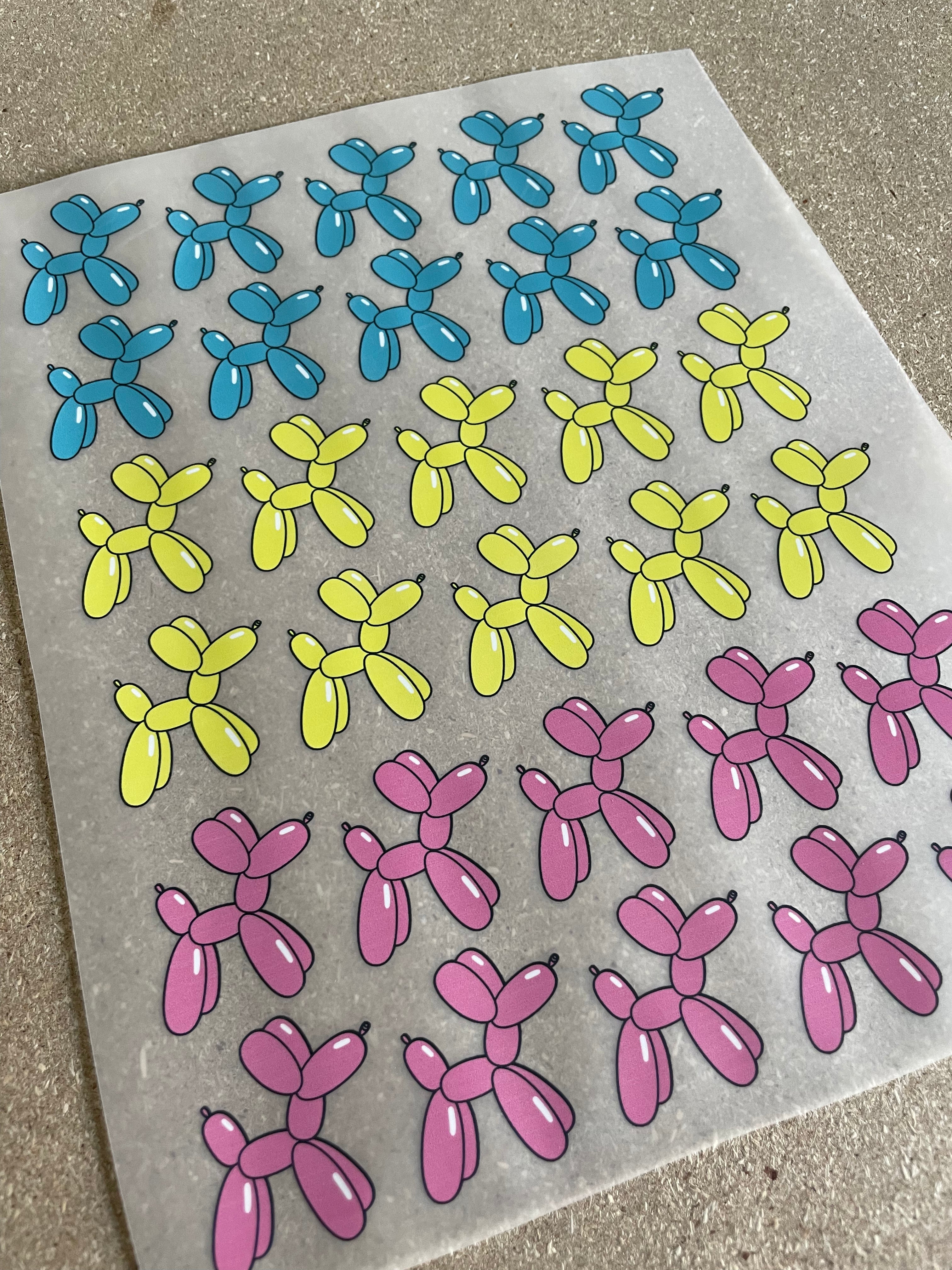 Balloon Dog Pink - Fabric Frenzy – all-over transfervel