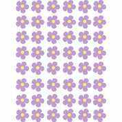 Kleine bloemen Lila – All-over transfervel