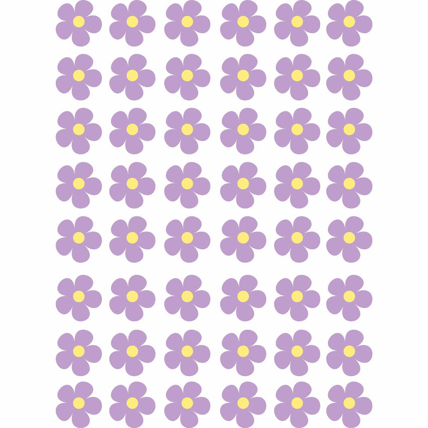 Kleine bloemen Lila – All-over transfervel