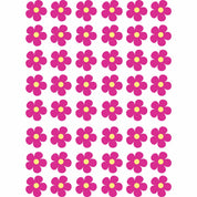 Kleine bloemen Hot Pink – All-over transfervel