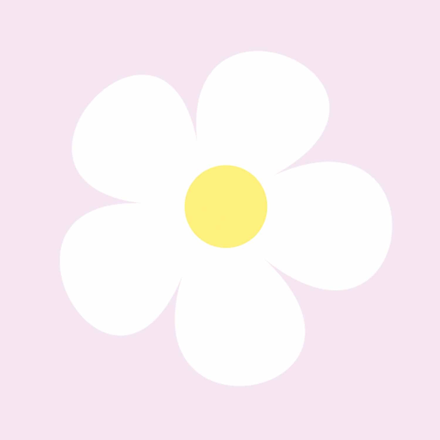 Kleine bloemen Wit – All-over transfervel