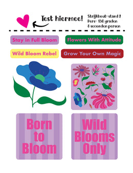 Bloom Boom Lilalicious Strijklabels – Strijktransfers