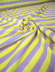 Lemon Stripe | 100% cotton jersey | 170 cm wide