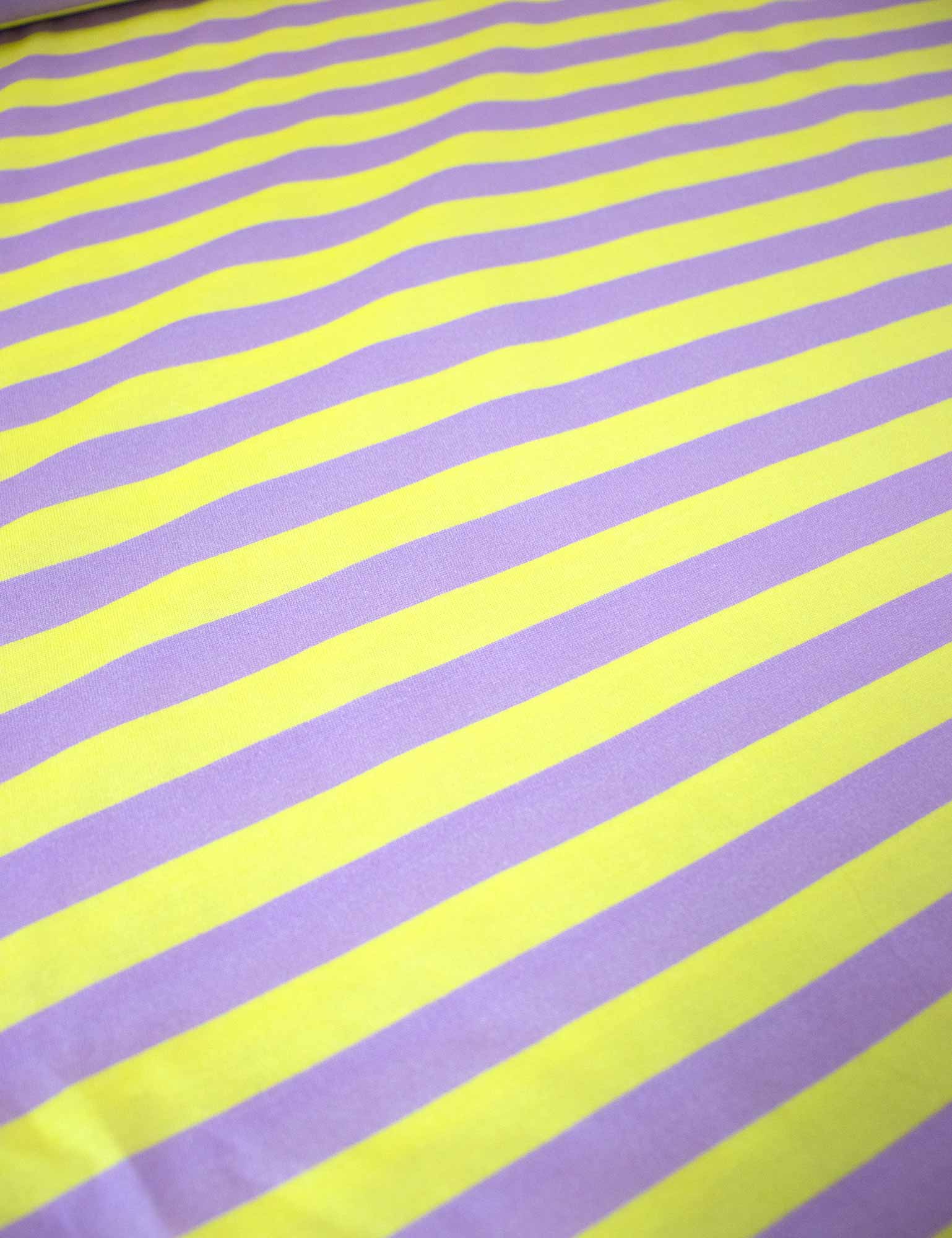 Lemon Stripe | 100% cotton jersey | 170 cm wide