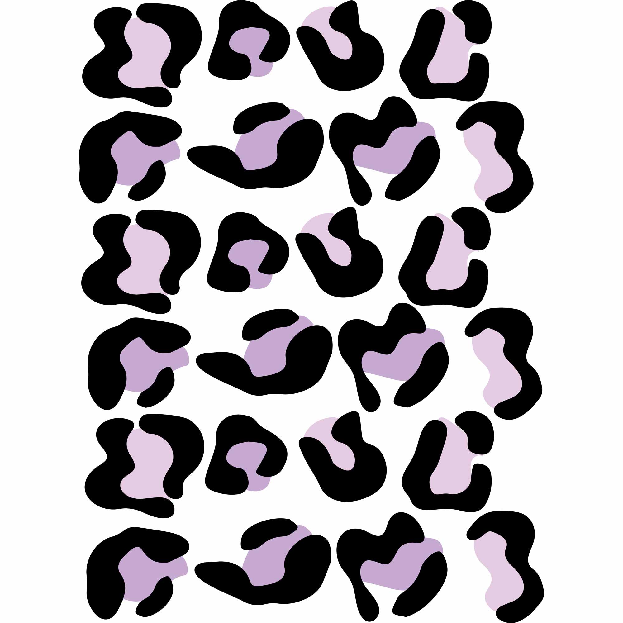 Lilac Leopard – All-over transfervel