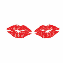 Kisses Red – All-over transfervel