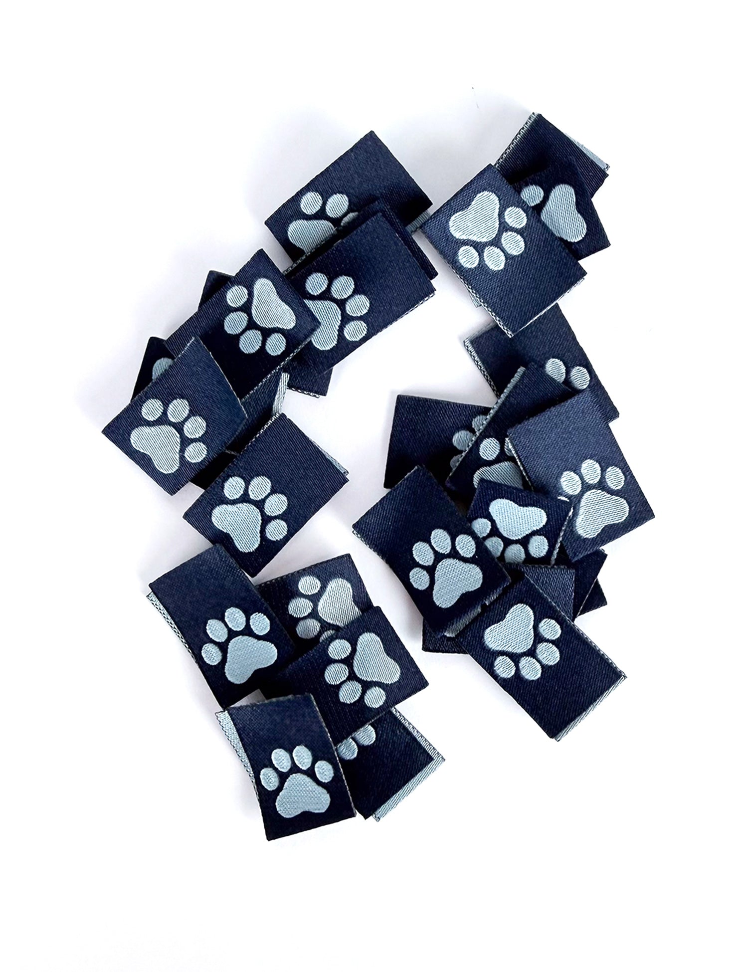 Little Blue Paw – Geweven naailabel