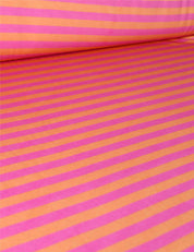 Orange Stripe | 100% cotton jersey | 170 cm wide
