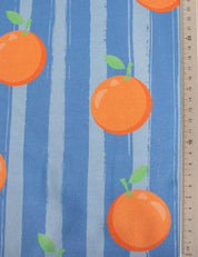 Orangetini Bold Blue | Jersey | 170 cm wide