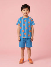 Orangetini Bold Blue | Jersey | 170 cm wide