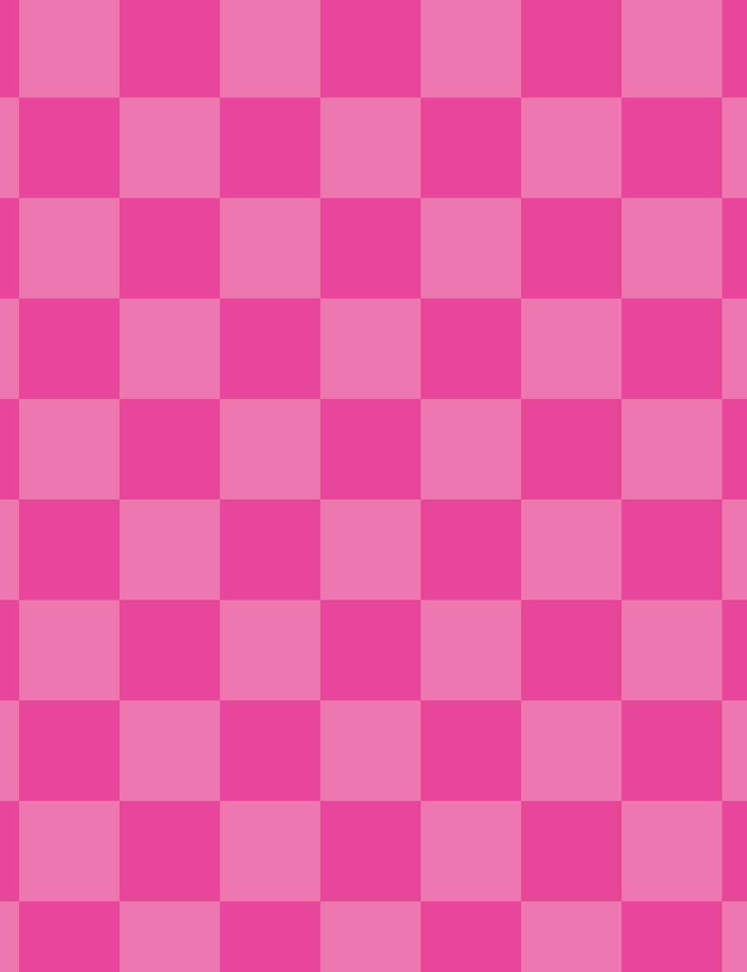 Pink Punch Check – French Terry stof – 170 cm breed