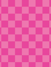 Pink Punch Check – French Terry stof – 170 cm breed