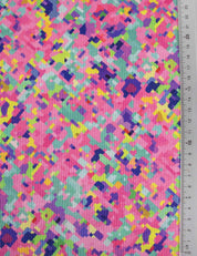 Pixel Pop – Rib tricotstof – 125 cm breed