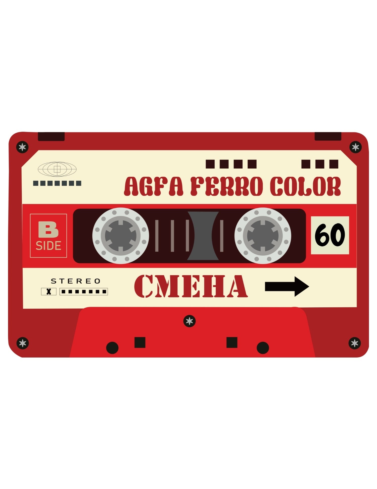 Casette Red – Strijktransfer
