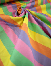 Retro Parade | Stretch cotton twill