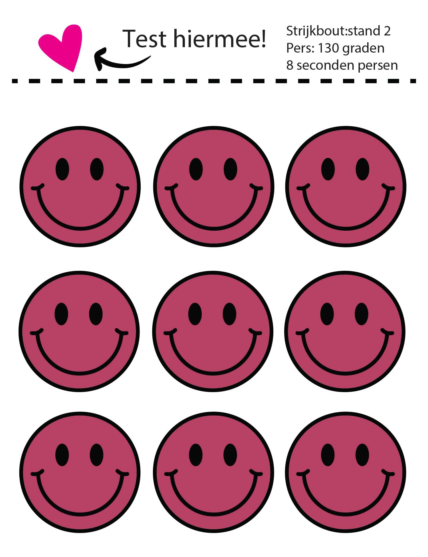 Smiley Berry Bold – Strijklabels