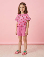Strawbetini Bubble Pink | Jersey | 170 cm wide